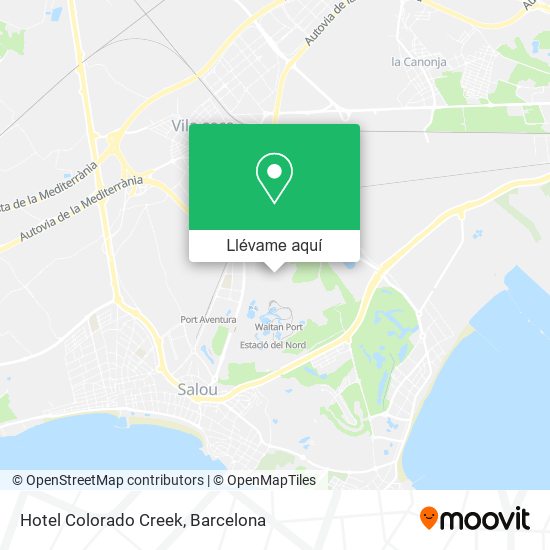 Mapa Hotel Colorado Creek