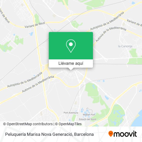 Mapa Peluquería Marisa Nova Generació