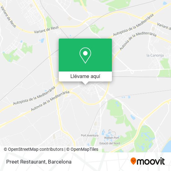 Mapa Preet Restaurant