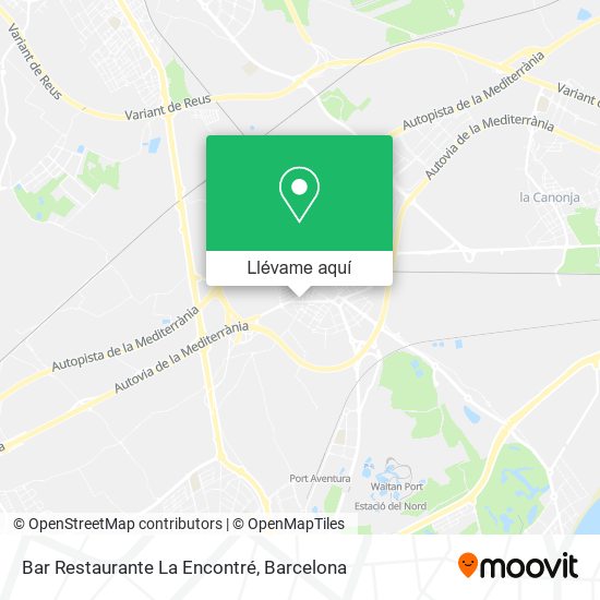 Mapa Bar Restaurante La Encontré