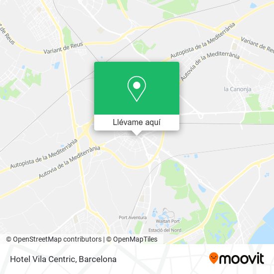 Mapa Hotel Vila Centric