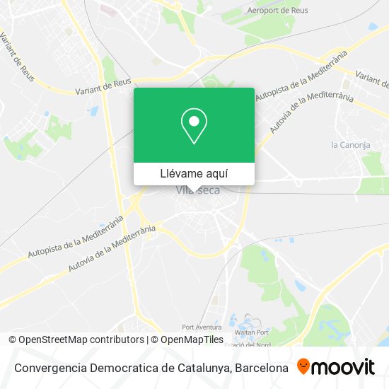 Mapa Convergencia Democratica de Catalunya