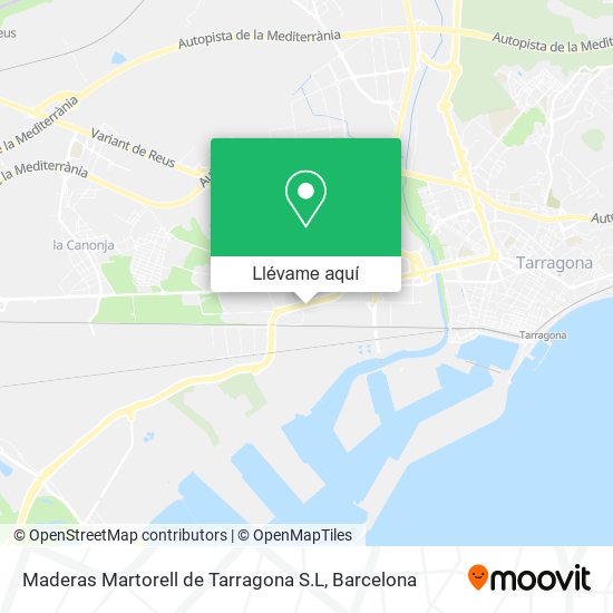 Mapa Maderas Martorell de Tarragona S.L