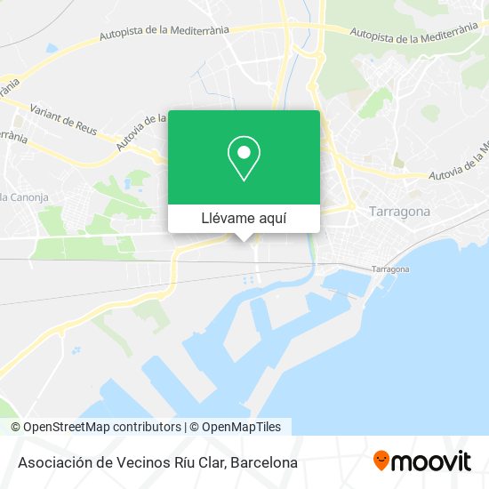 Mapa Asociación de Vecinos Ríu Clar