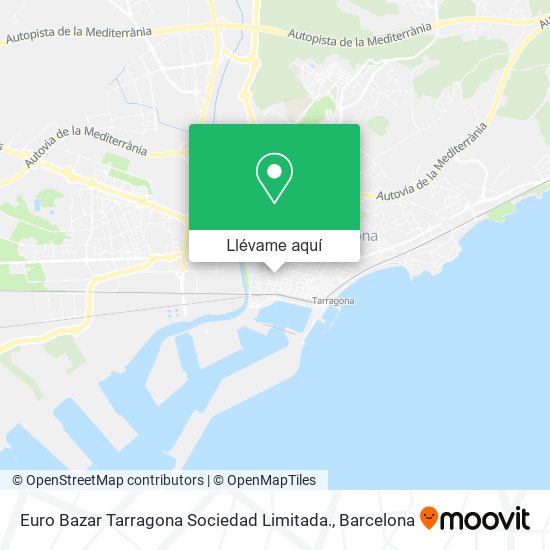 Mapa Euro Bazar Tarragona Sociedad Limitada.