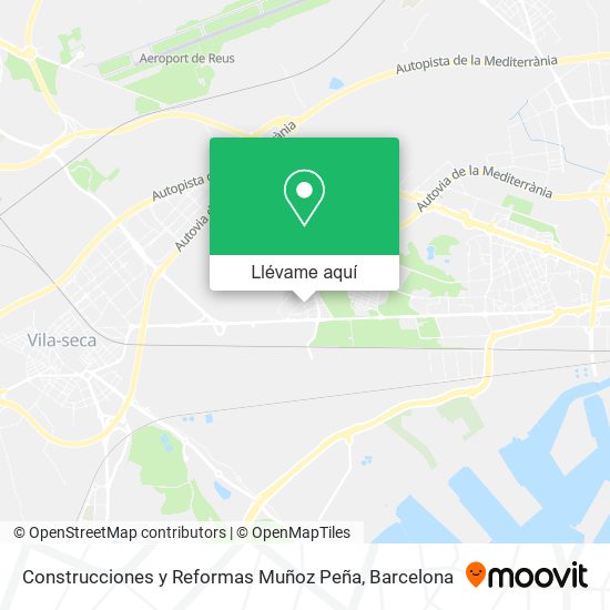 Mapa Construcciones y Reformas Muñoz Peña