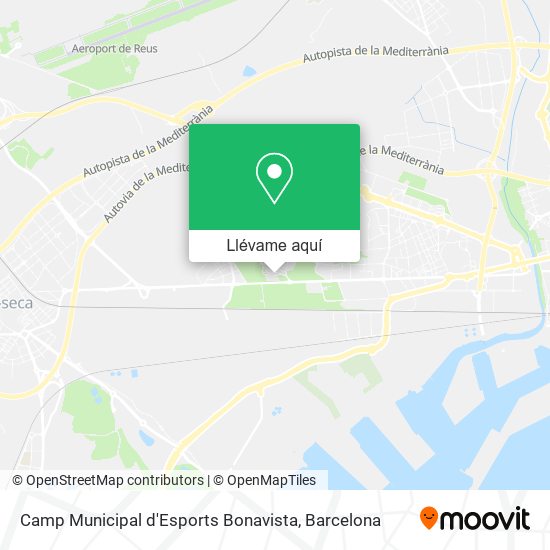 Mapa Camp Municipal d'Esports Bonavista