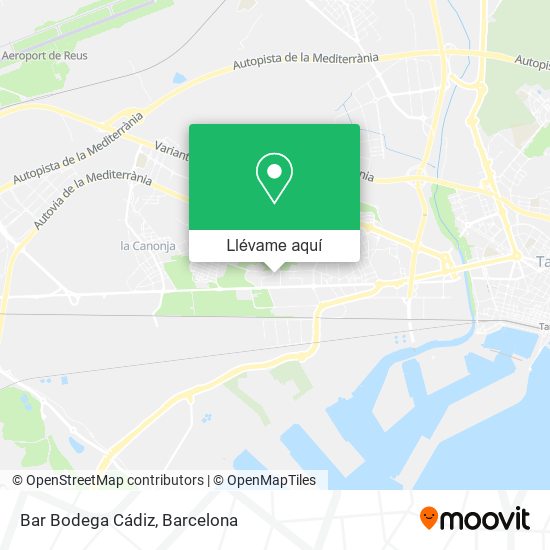 Mapa Bar Bodega Cádiz