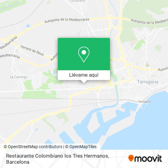 Mapa Restaurante Colombiano los Tres Hermanos