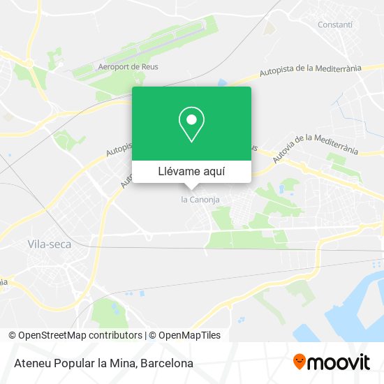 Mapa Ateneu Popular la Mina