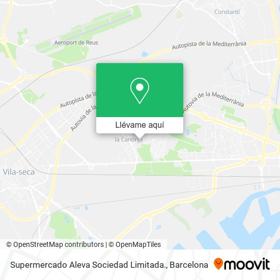 Mapa Supermercado Aleva Sociedad Limitada.
