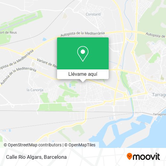 Mapa Calle Río Algars