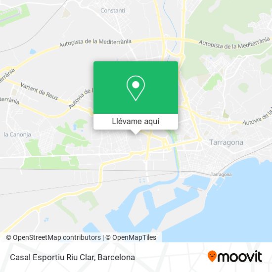 Mapa Casal Esportiu Riu Clar