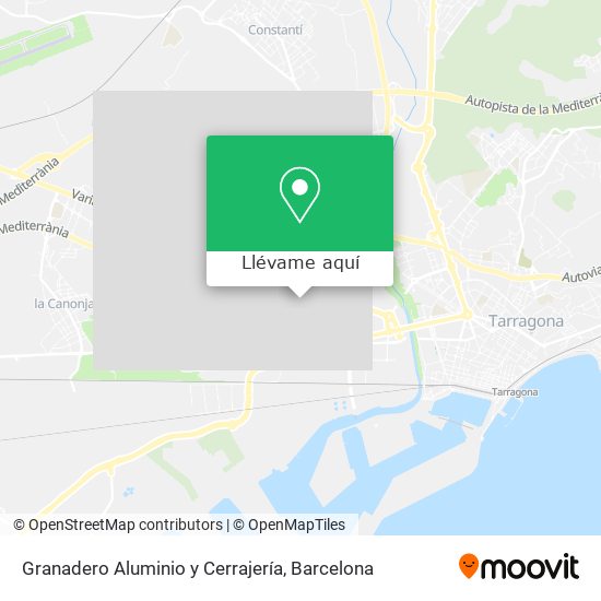 Mapa Granadero Aluminio y Cerrajería