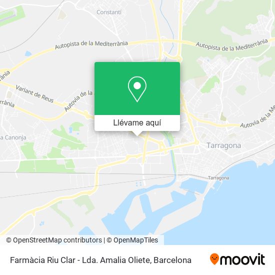 Mapa Farmàcia Riu Clar - Lda. Amalia Oliete