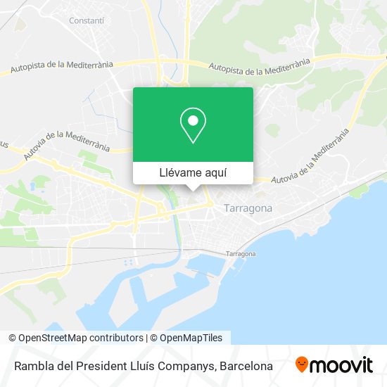 Mapa Rambla del President Lluís Companys