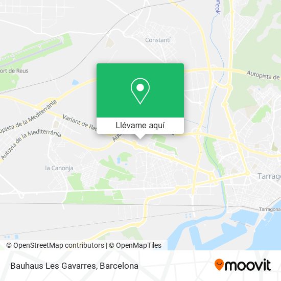 Mapa Bauhaus Les Gavarres