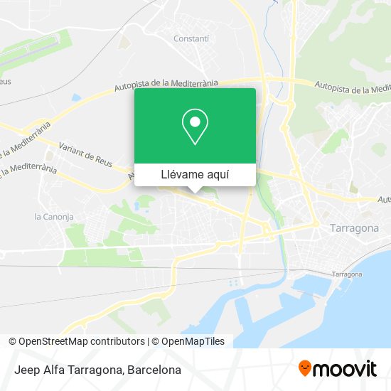 Mapa Jeep Alfa Tarragona