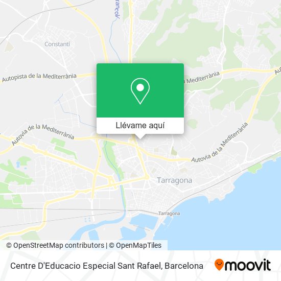 Mapa Centre D'Educacio Especial Sant Rafael