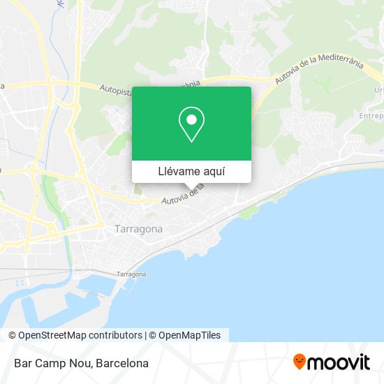 Mapa Bar Camp Nou