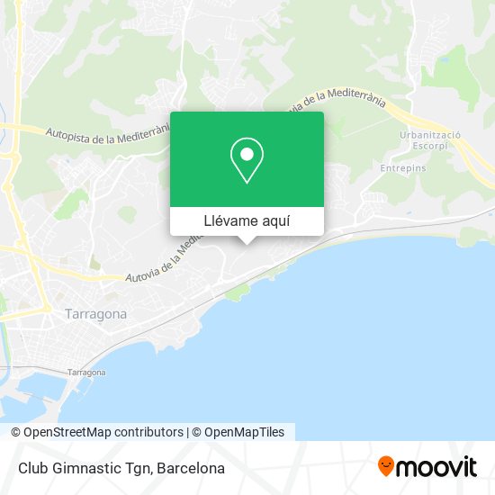 Mapa Club Gimnastic Tgn