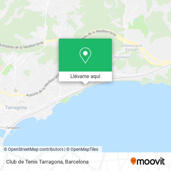 Mapa Club de Tenis Tarragona