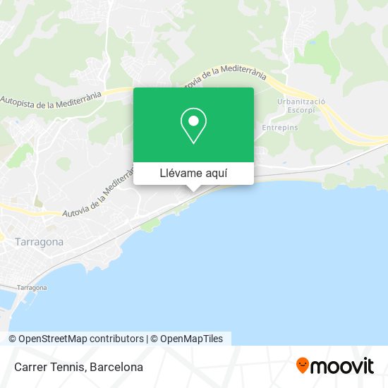Mapa Carrer Tennis