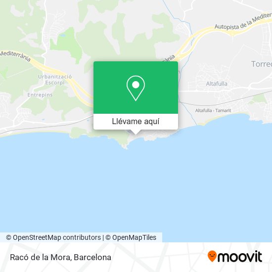 Mapa Racó de la Mora