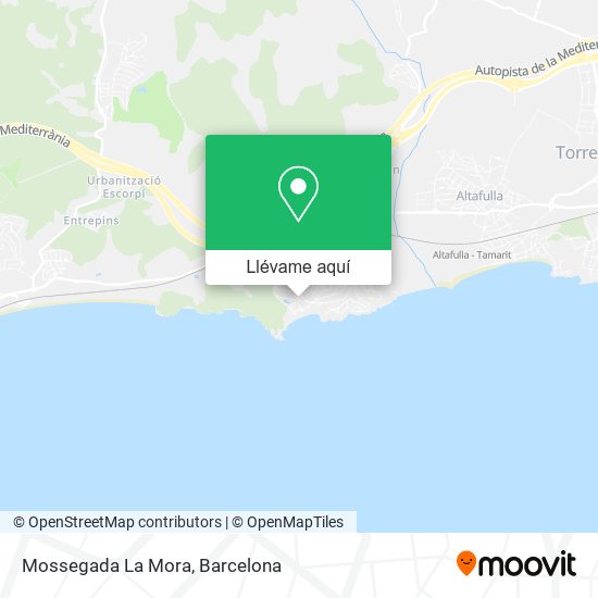 Mapa Mossegada La Mora