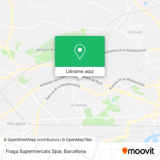Mapa Fraga Supermercats Spar