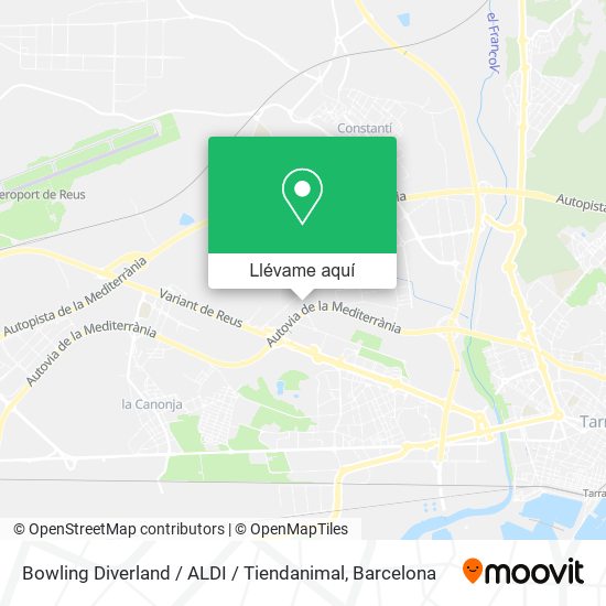 Mapa Bowling Diverland / ALDI / Tiendanimal