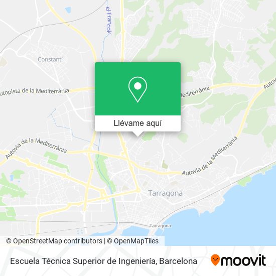 Mapa Escuela Técnica Superior de Ingeniería
