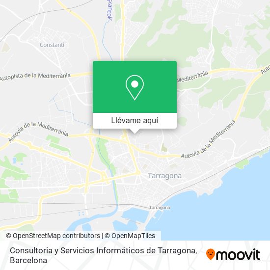Mapa Consultoria y Servicios Informáticos de Tarragona