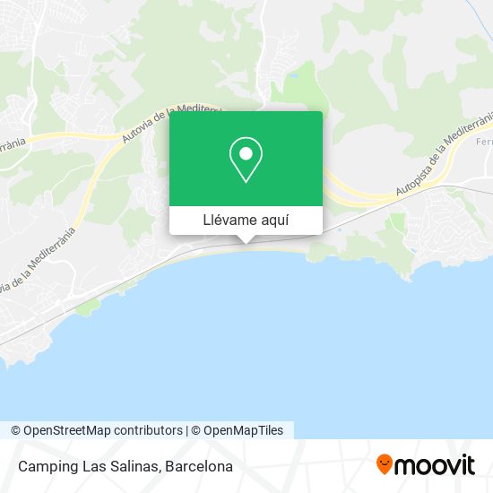Mapa Camping Las Salinas