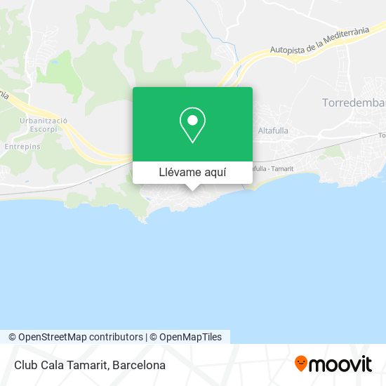 Mapa Club Cala Tamarit