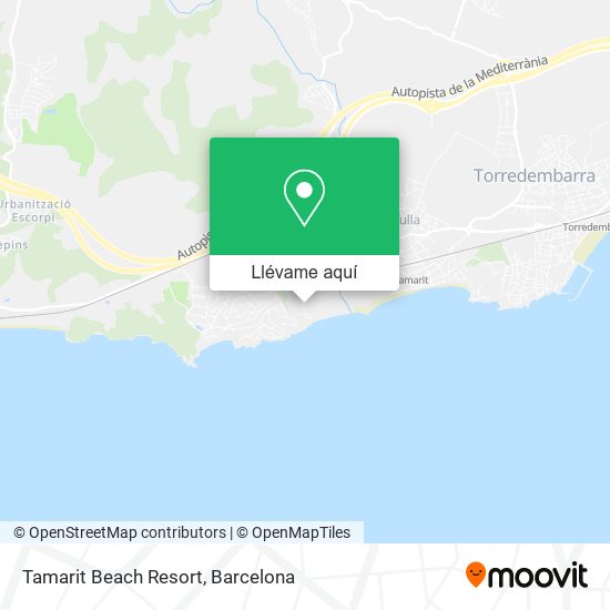 Mapa Tamarit Beach Resort