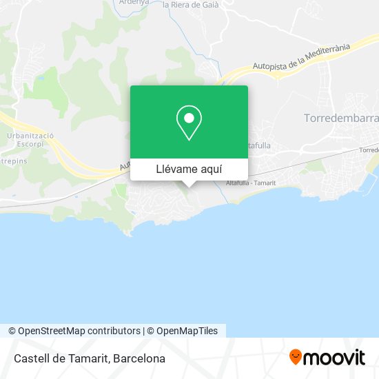 Mapa Castell de Tamarit