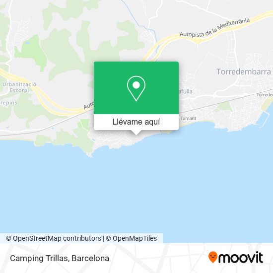 Mapa Camping Trillas