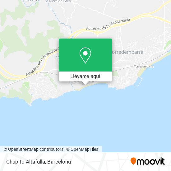 Mapa Chupito Altafulla