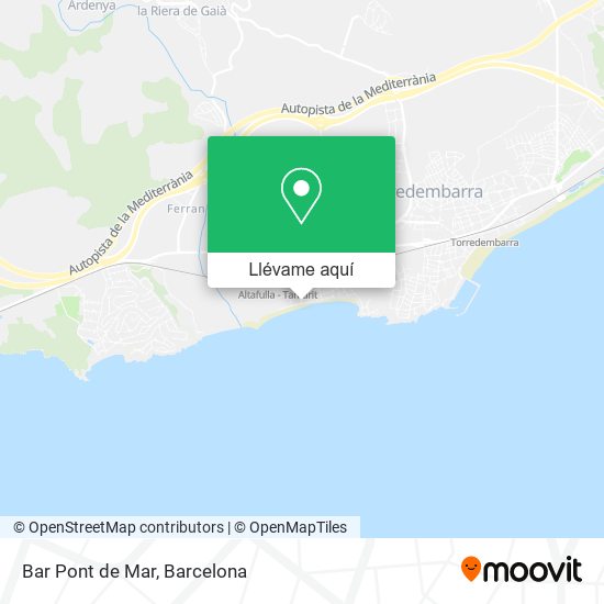Mapa Bar Pont de Mar
