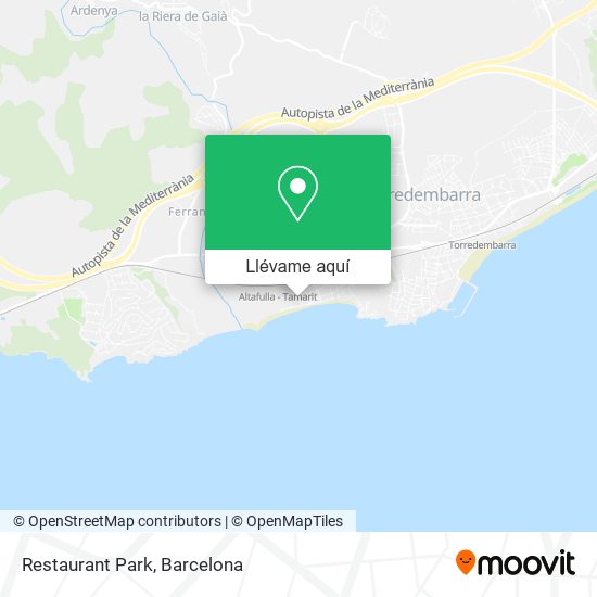 Mapa Restaurant Park