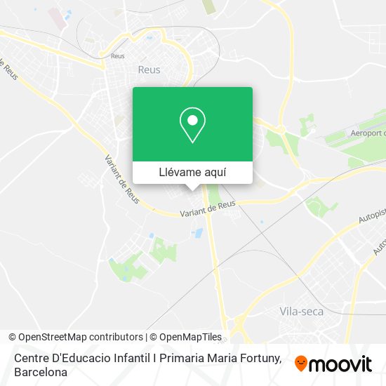 Mapa Centre D'Educacio Infantil I Primaria Maria Fortuny