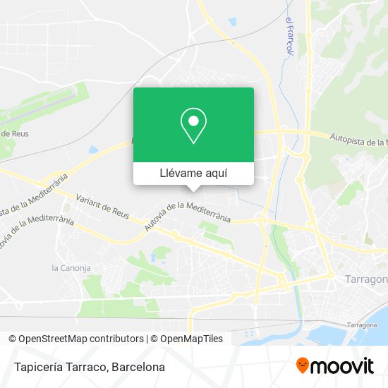 Mapa Tapicería Tarraco