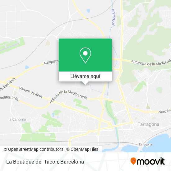Mapa La Boutique del Tacon