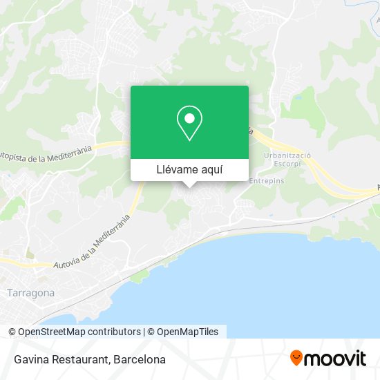 Mapa Gavina Restaurant