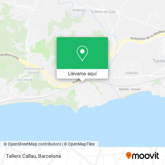 Mapa Tallers Callau