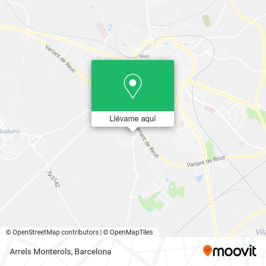Mapa Arrels Monterols