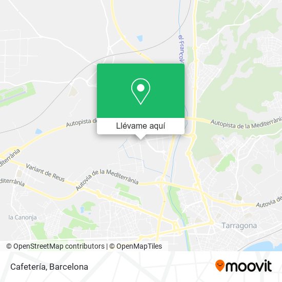 Mapa Cafetería