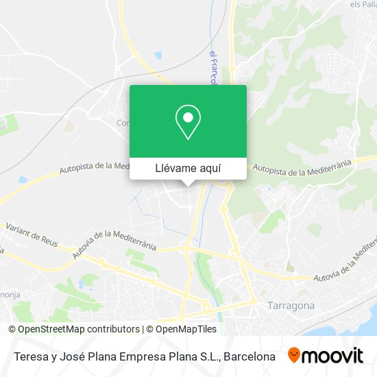Mapa Teresa y José Plana Empresa Plana S.L.