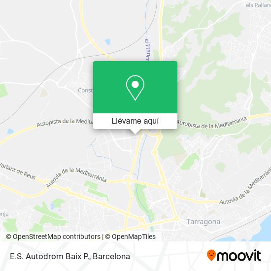 Mapa E.S. Autodrom Baix P.